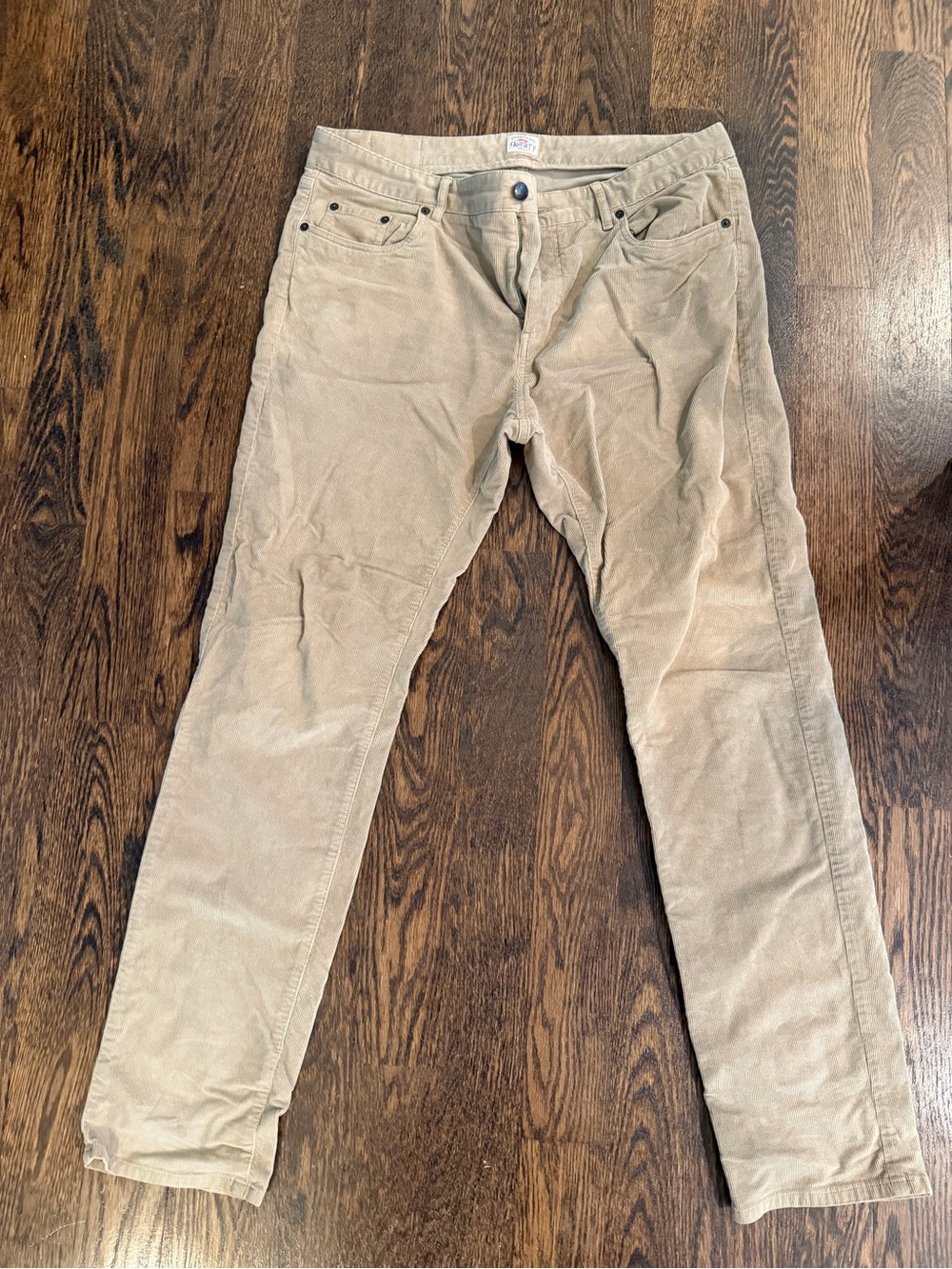 Faherty Men’s stretch Terry Corduroy Pants in Light Tan